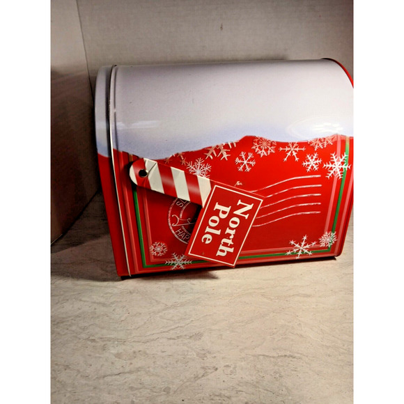 Cheryl's Gift Tin Santa's Mail Box. - Picture 1 of 5